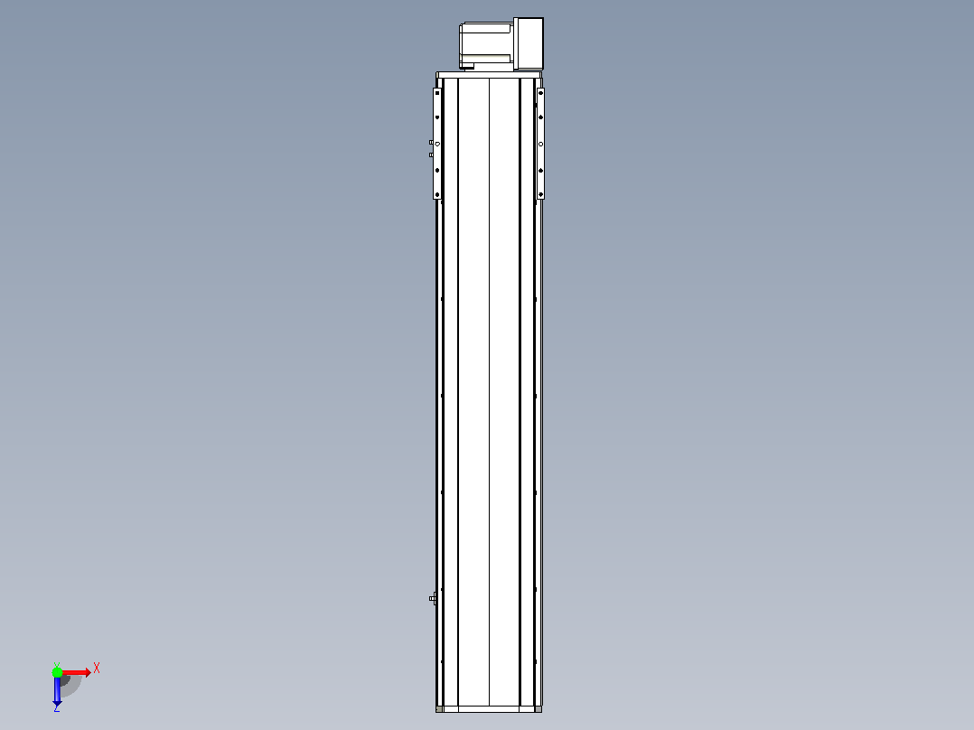 MTB22M标准皮带滑台[MTB22M-L40-950-LU-P75-C3]俯视图
