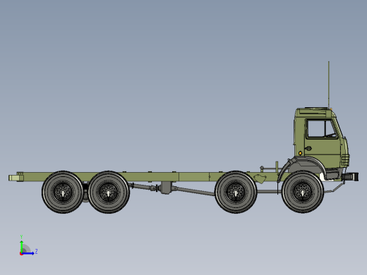 KAMAZ 63501卡车结构左视缩略图