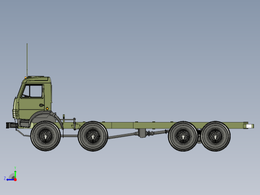 KAMAZ 63501卡车结构右视缩略图