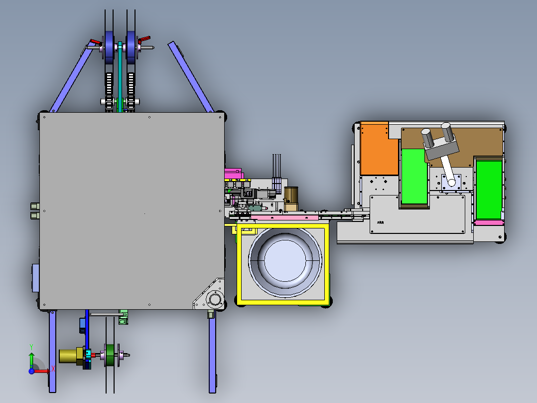 电子产品搬运包装机sw18前视图