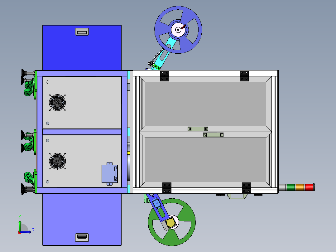 电子产品搬运包装机sw18左视图