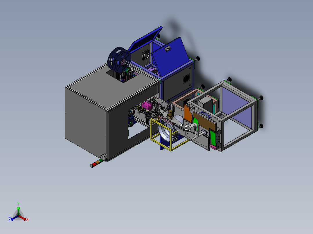 电子产品搬运包装机sw18正等轴测图