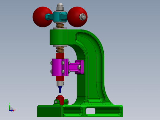 Punzonadora小型钻台3D数模图纸 Solidworks设计