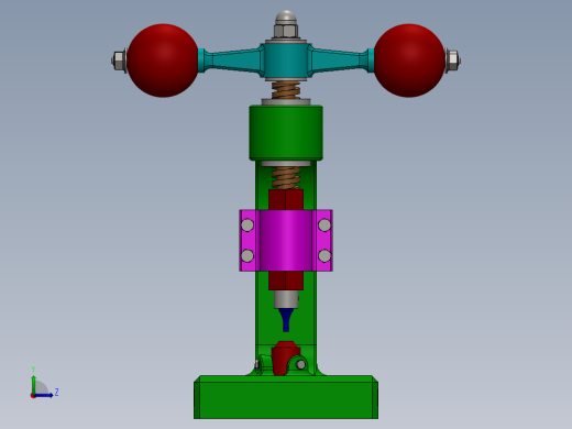 Punzonadora小型钻台3D数模图纸 Solidworks设计左视缩略图