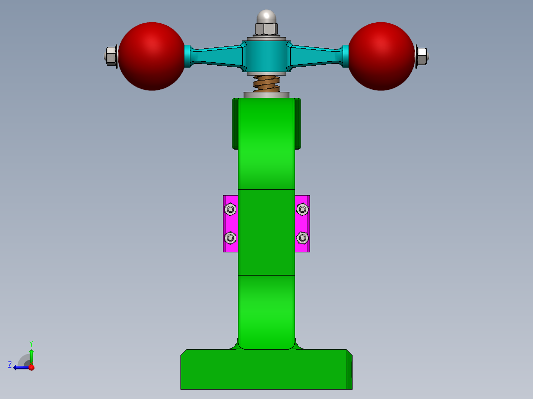 Punzonadora小型钻台3D数模图纸 Solidworks设计右视图