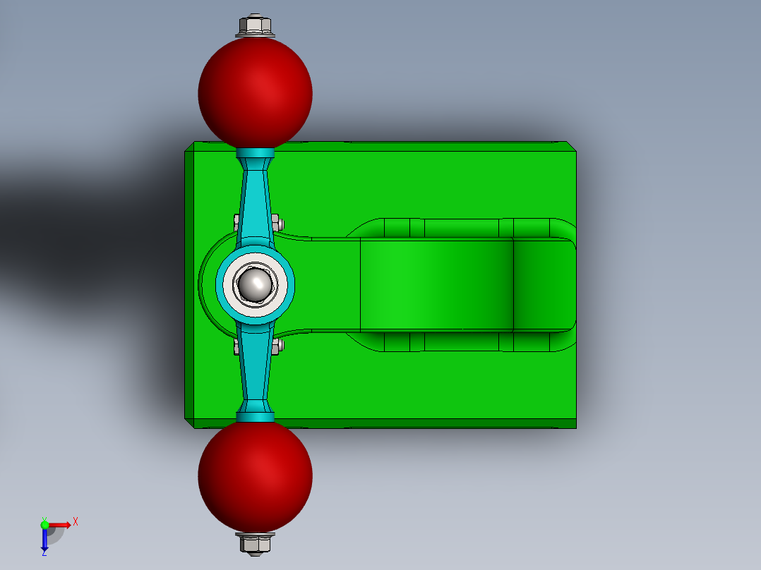 Punzonadora小型钻台3D数模图纸 Solidworks设计俯视图