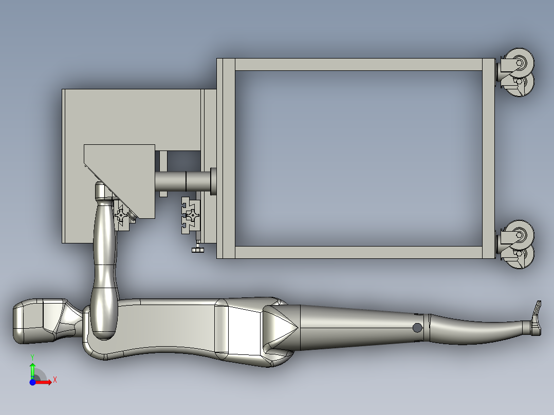 移印机（印刷设备）3D模型前视图