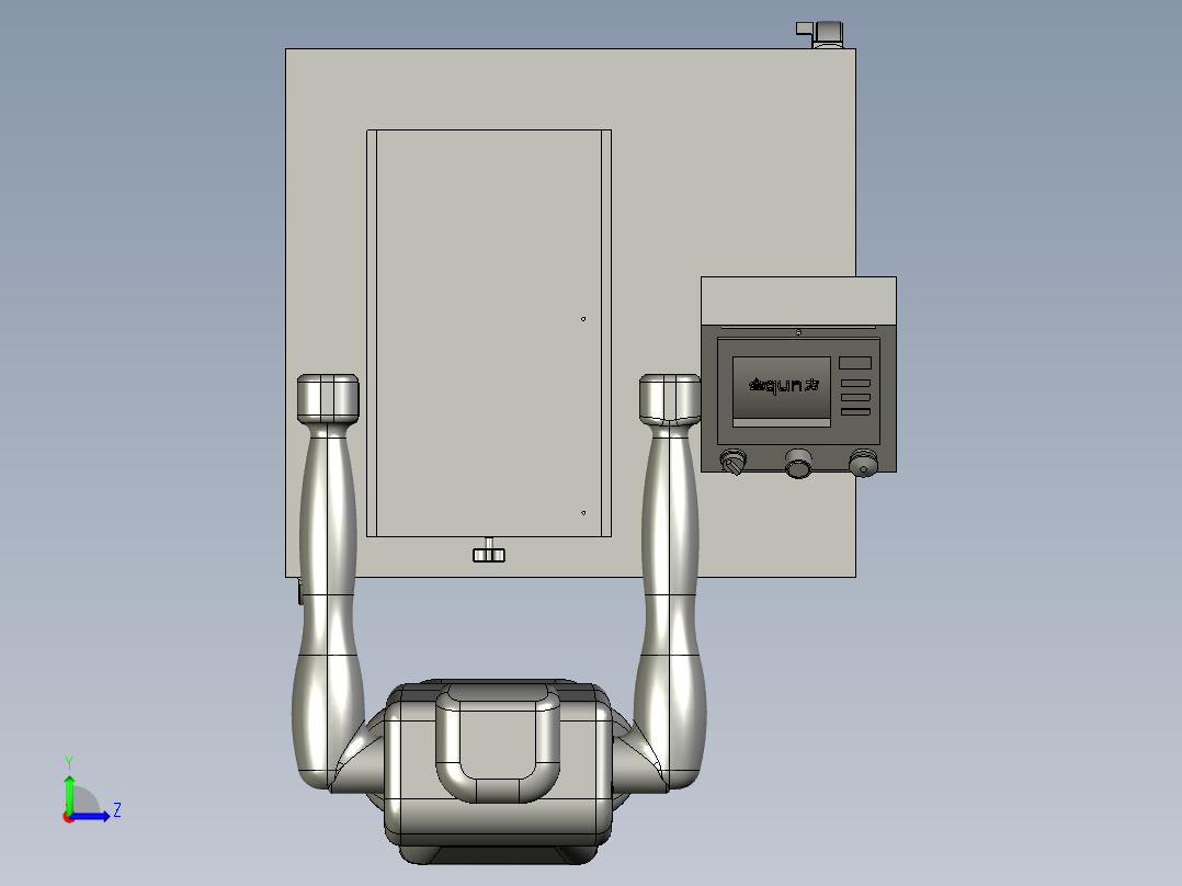 移印机（印刷设备）3D模型左视图