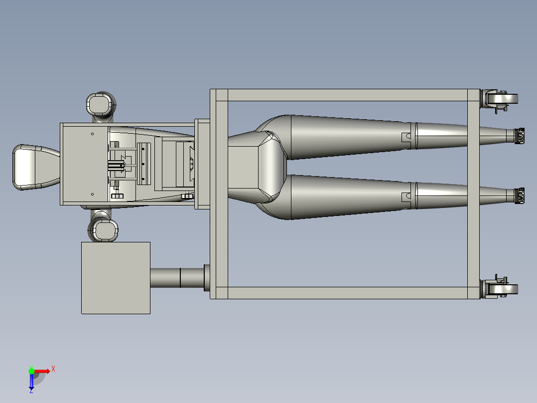 移印机（印刷设备）3D模型俯视图