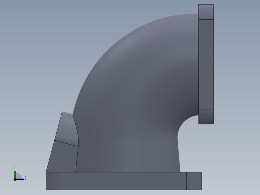 关于放样、基准面、拉伸和拉伸切除的综合练习左视缩略图