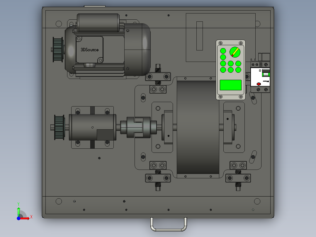 振动测试平台前视图