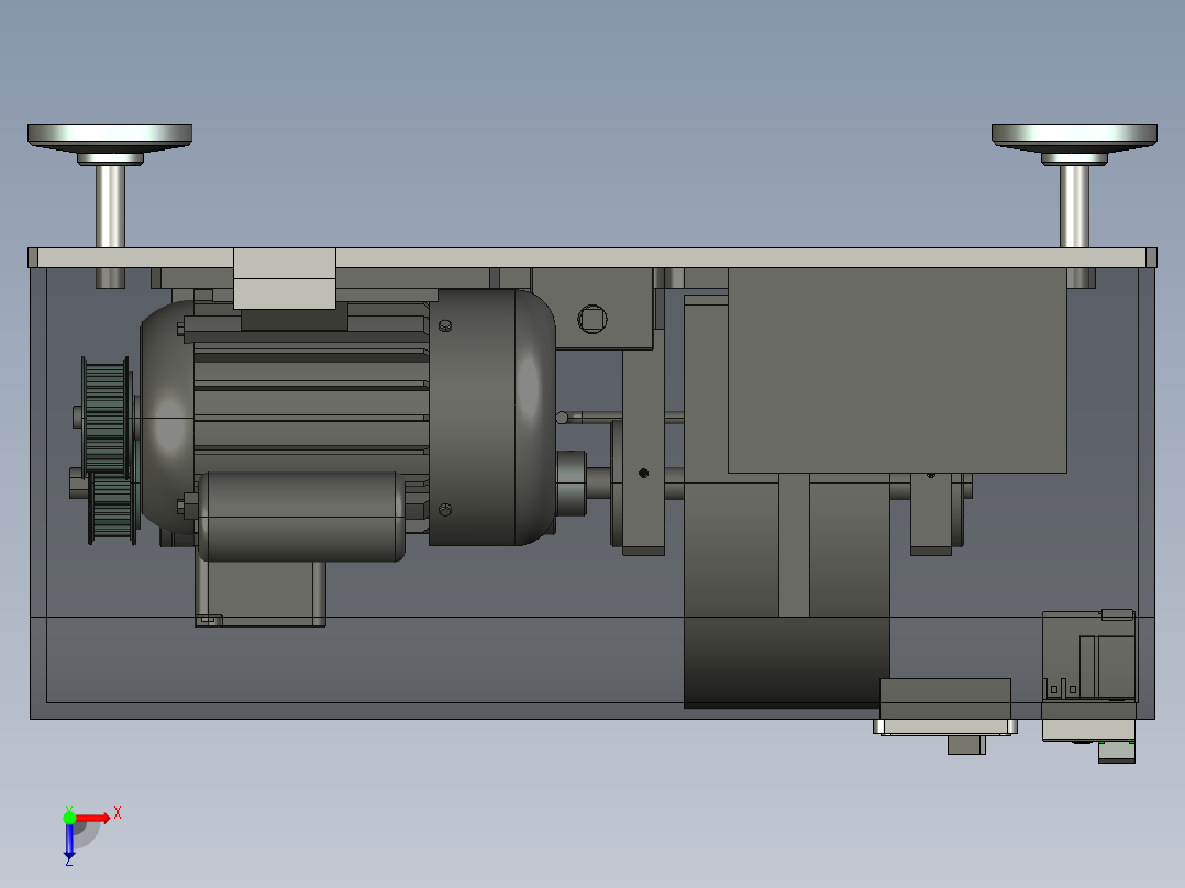 振动测试平台俯视图