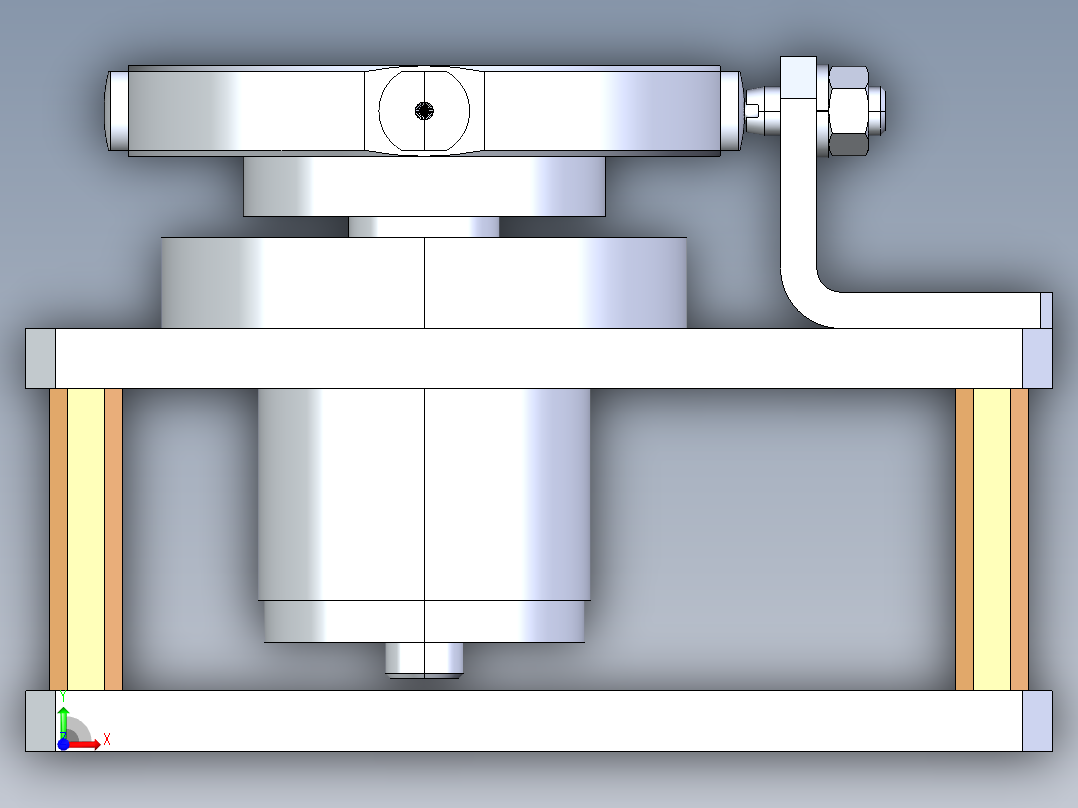 微型旋转台前视图