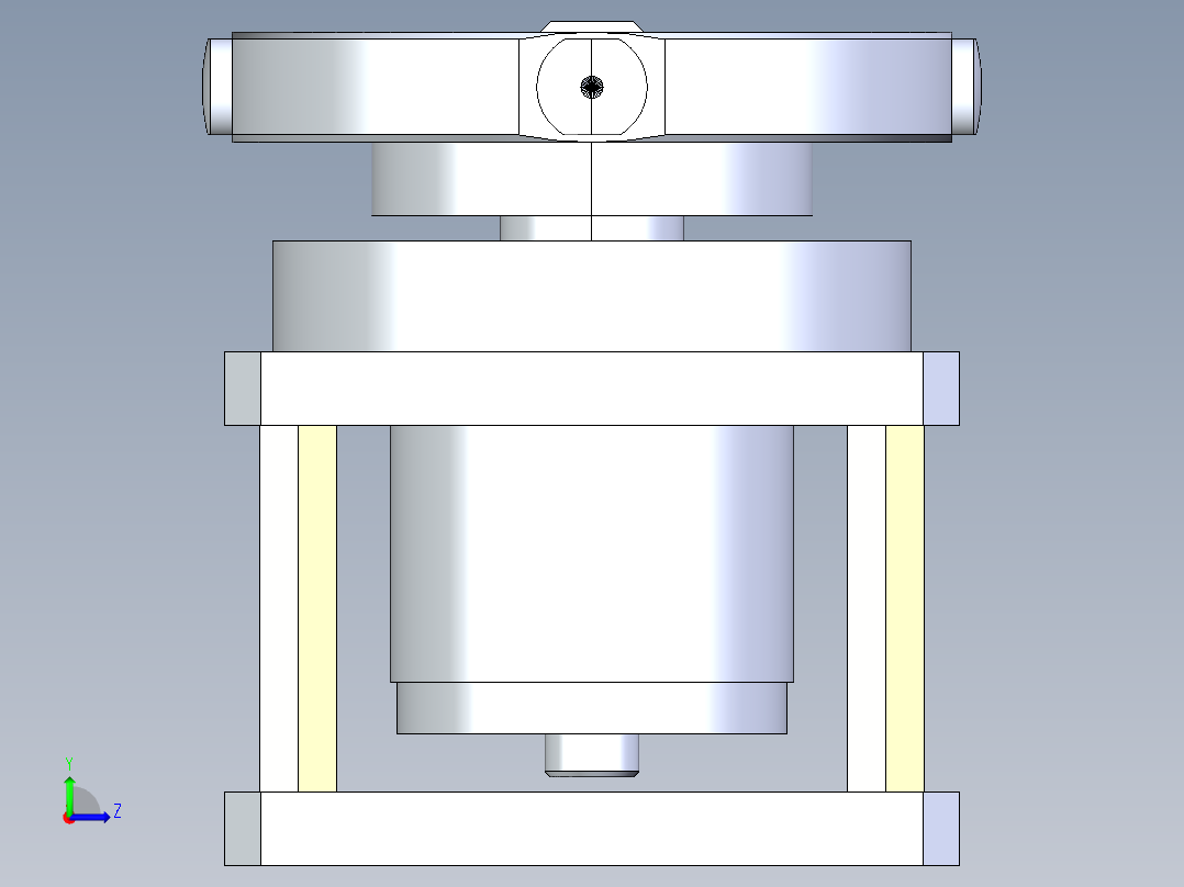 微型旋转台左视图
