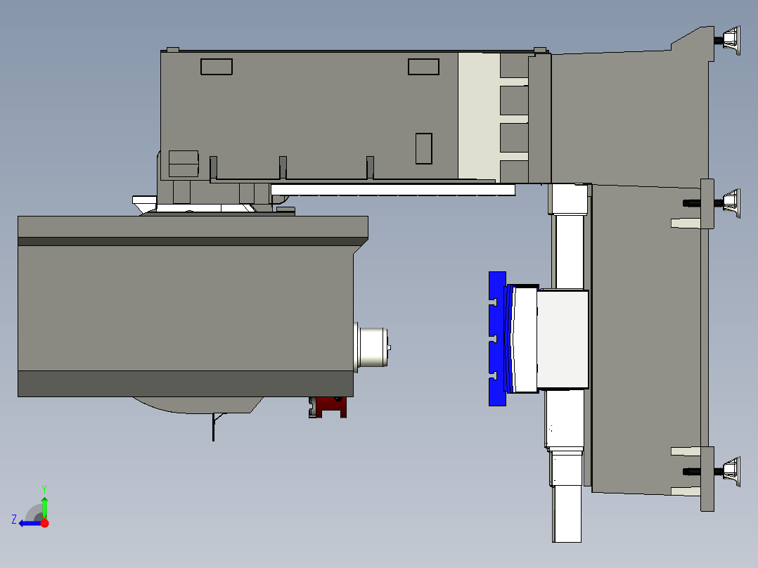 C6_哈斯VF2型号数控机床右视图