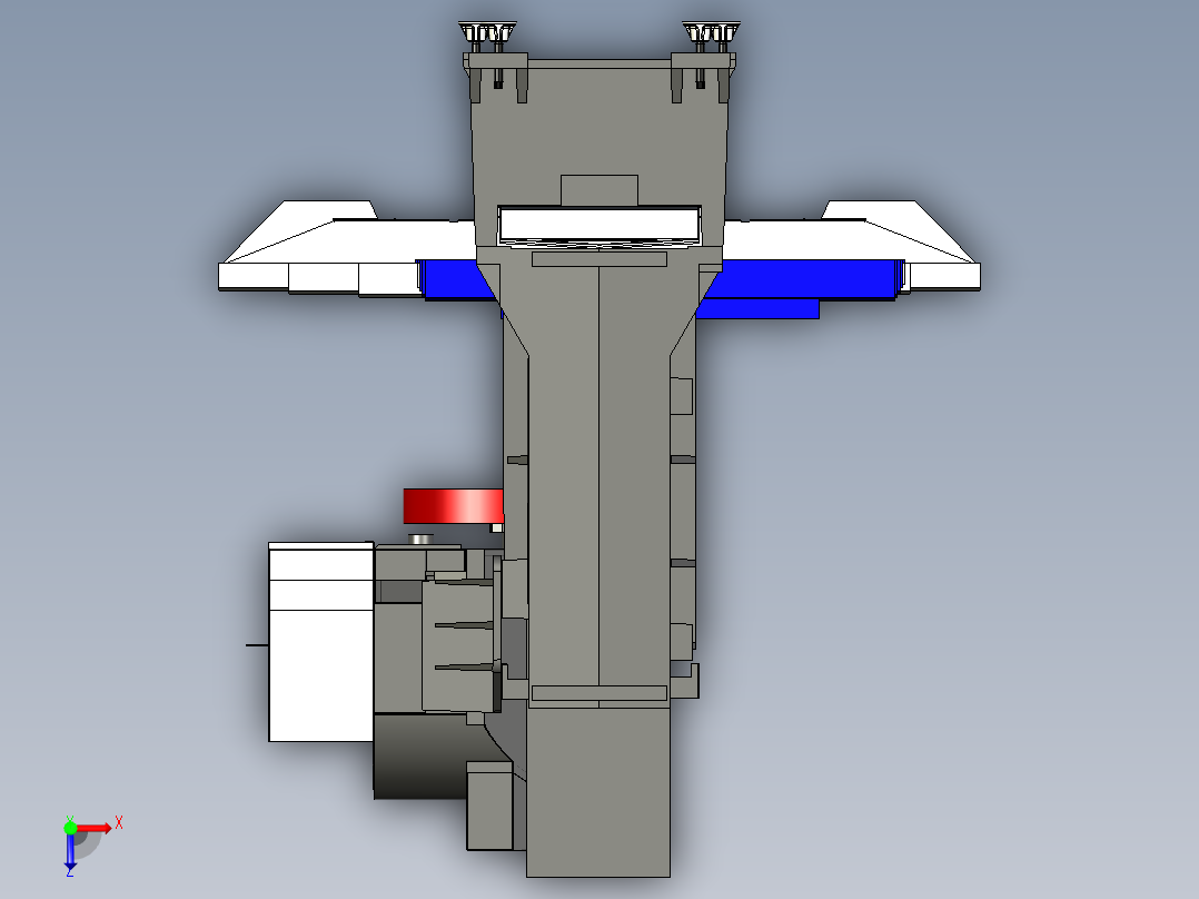 C6_哈斯VF2型号数控机床俯视图