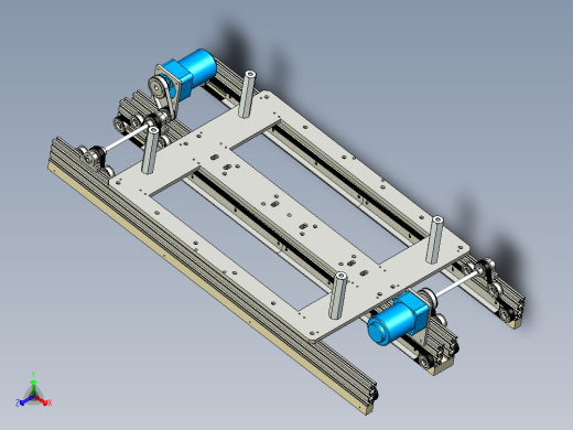 双通道载具流线
