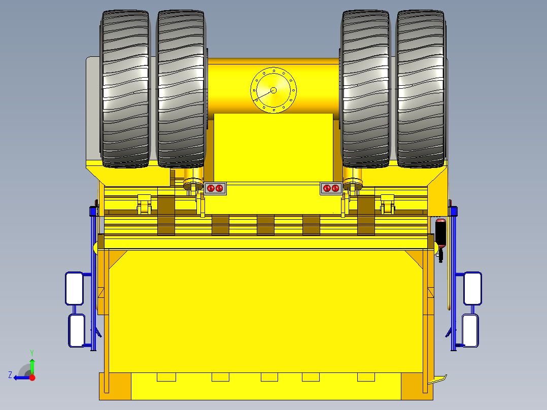 54-贝拉兹75440卡车 3d模型图纸右视图