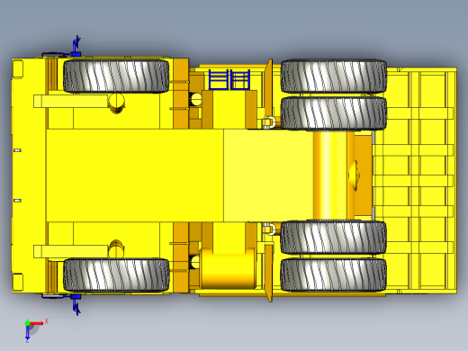 54-贝拉兹75440卡车 3d模型图纸俯视缩略图