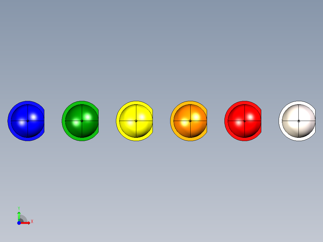 LED直径为5毫米的通孔版本，间距为2.54毫米。高度9..9.2毫米前视图