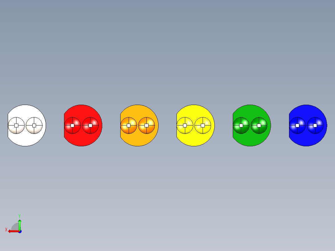 LED直径为5毫米的通孔版本，间距为2.54毫米。高度9..9.2毫米后视图