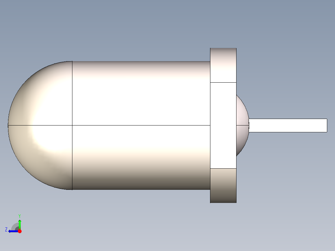 LED直径为5毫米的通孔版本，间距为2.54毫米。高度9..9.2毫米右视图