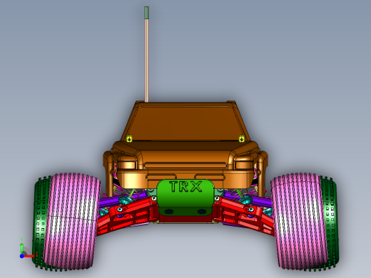 无刷四驱带电动遥控越野车前视缩略图