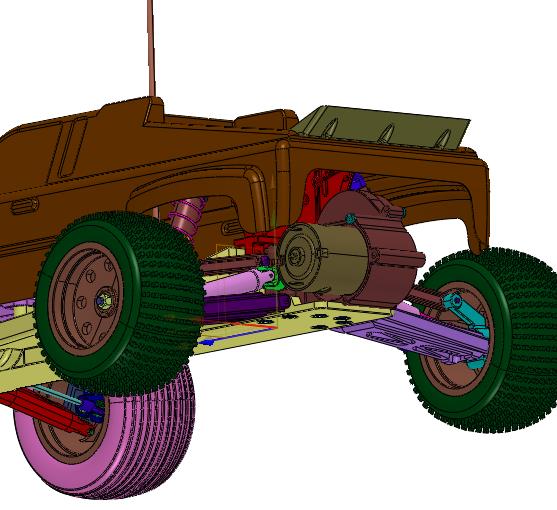 无刷四驱带电动遥控越野车