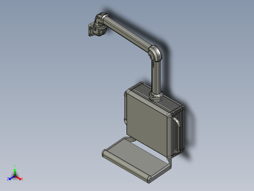 悬臂控制操控箱键盘支架--A2-墙座-转角-箱体连接器-500-300