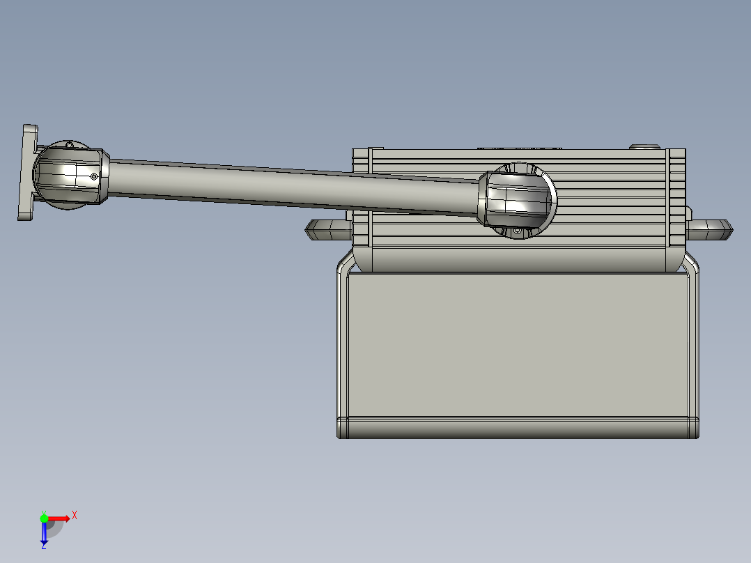 悬臂控制操控箱键盘支架--A2-墙座-转角-箱体连接器-500-300俯视图