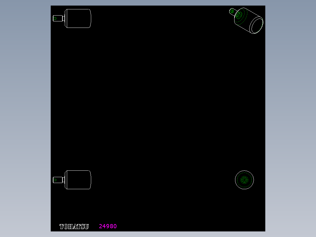 把手(迴轉)I.701+x-2D多系列多零件图纸模型