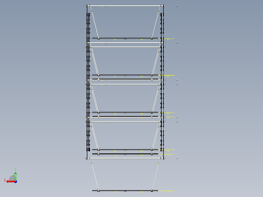 垂直环形停车场--stp后视图