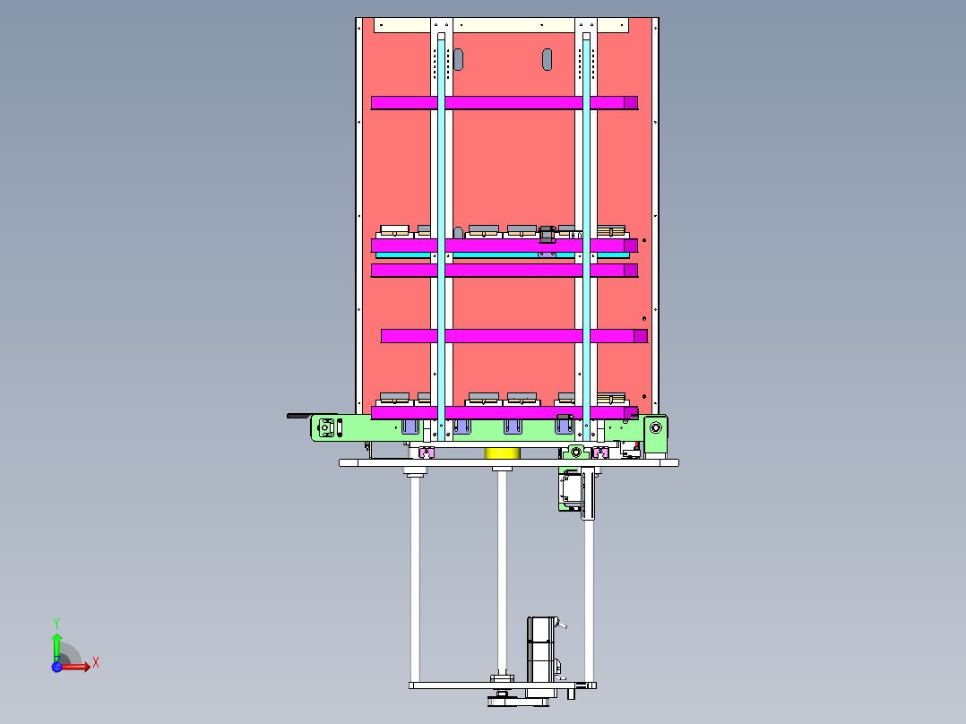 多功能料仓前视图