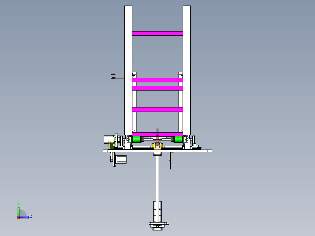 多功能料仓左视图