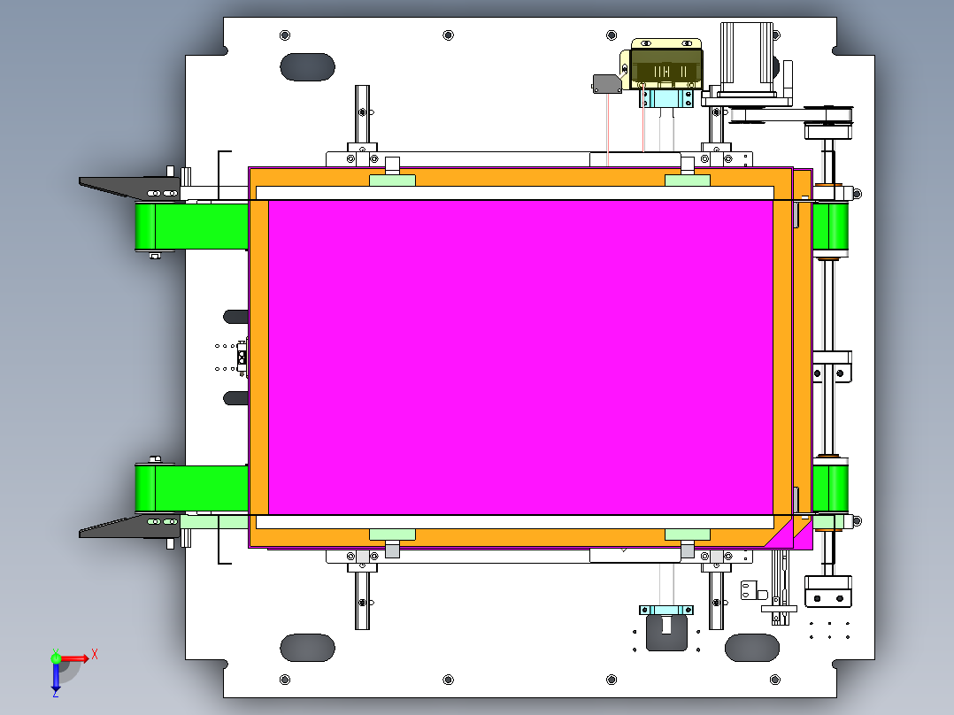 多功能料仓俯视图