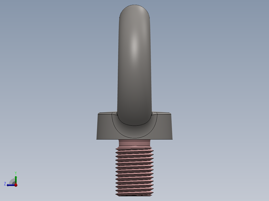 M20吊环螺栓右视图