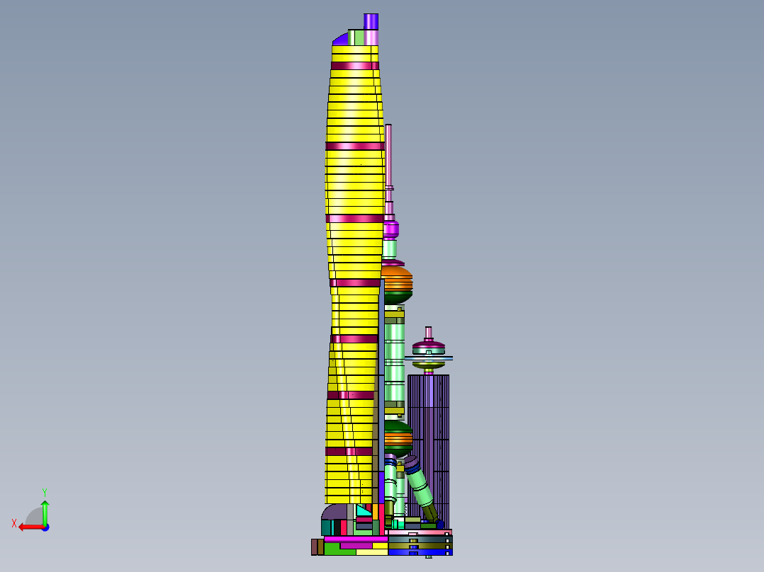 魔都风采上海建筑系列后视图