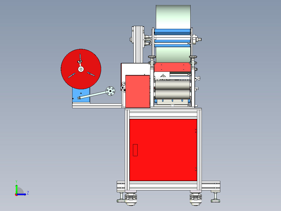 KN95内鼻梁打片机左视图