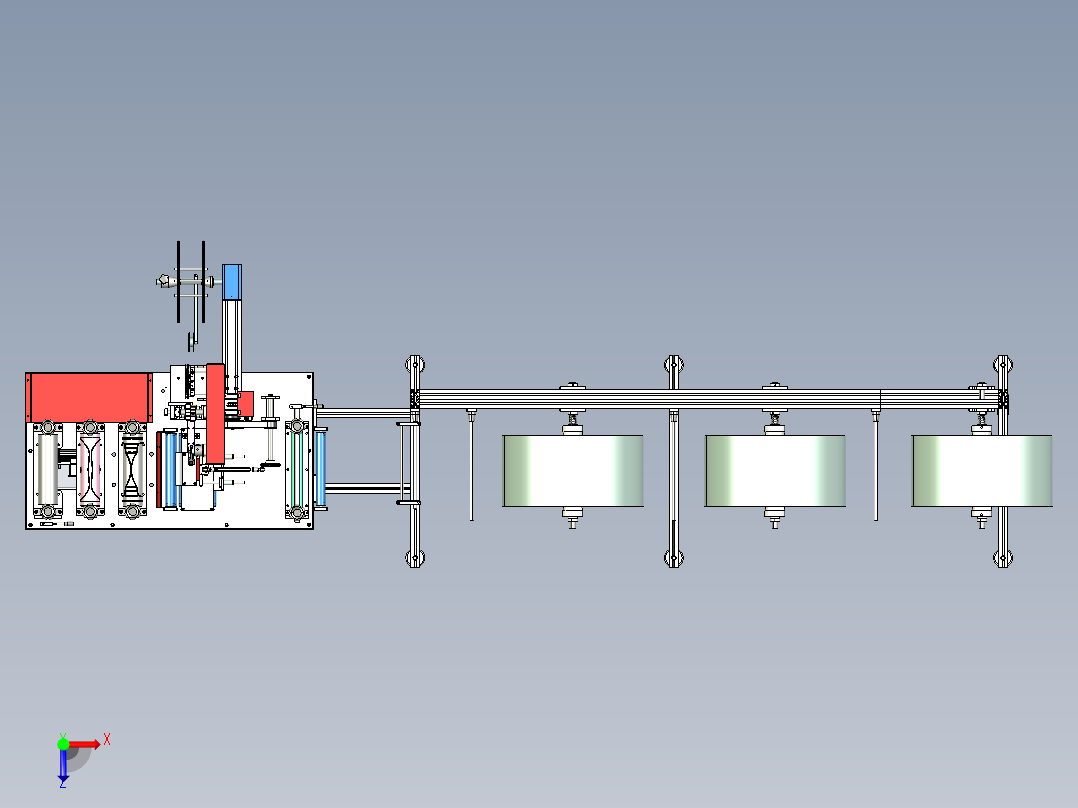 KN95内鼻梁打片机俯视图
