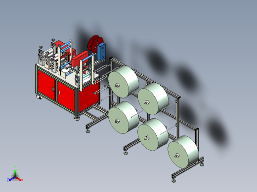 KN95内鼻梁打片机正等轴测缩略图