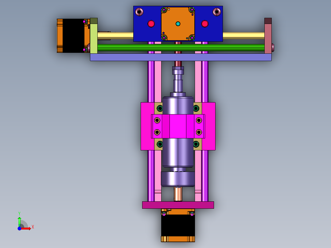 小型全金属刀具浮雕切割刻字机前视图