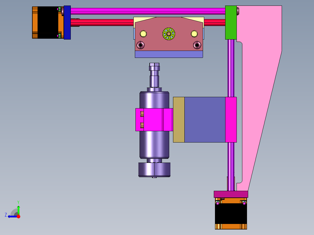 小型全金属刀具浮雕切割刻字机右视图