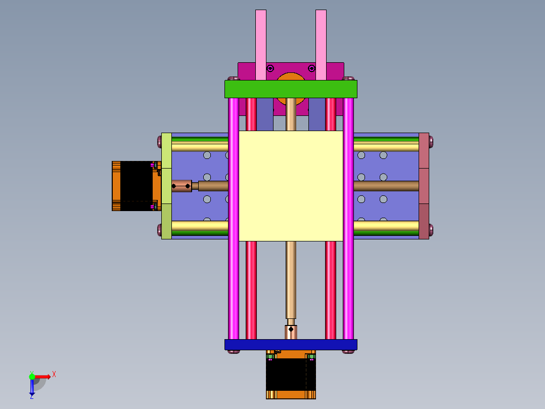 小型全金属刀具浮雕切割刻字机俯视图