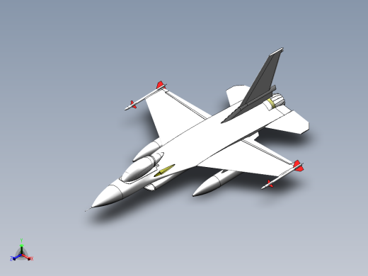 f16战斗机正等轴测缩略图