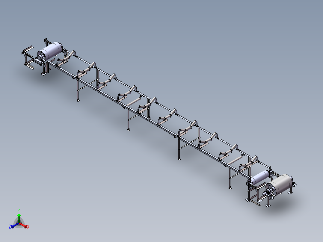 皮带传送机三维模型
