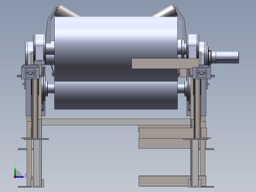皮带传送机三维模型左视缩略图