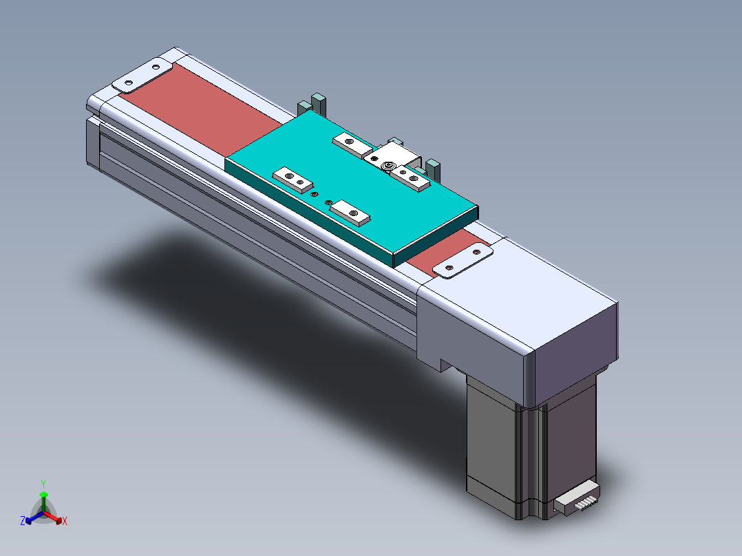 MTB同步带半封闭MTB6-BM-57正等轴测图