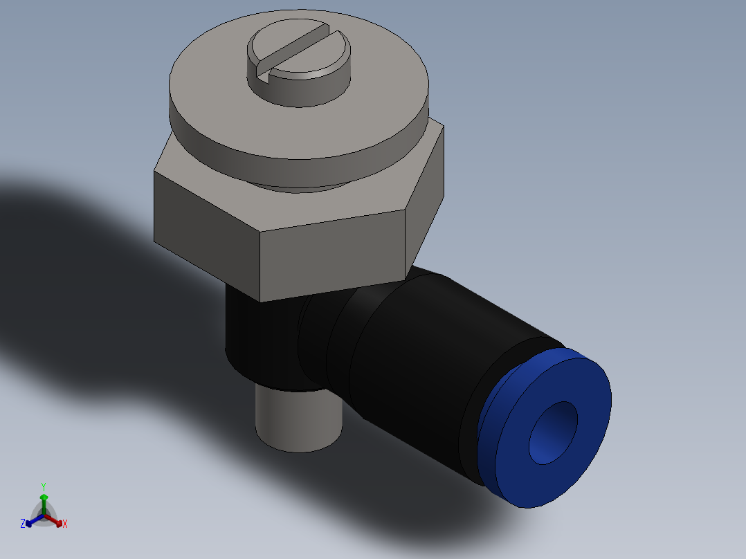 Ø4 x M5 - CONTROLE DE FLUXO 90° BANJO (C0K510405)主视图