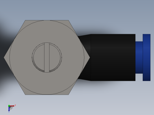 Ø4 x M5 - CONTROLE DE FLUXO 90° BANJO (C0K510405)俯视缩略图