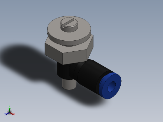 Ø4 x M5 - CONTROLE DE FLUXO 90° BANJO (C0K510405)正等轴测缩略图
